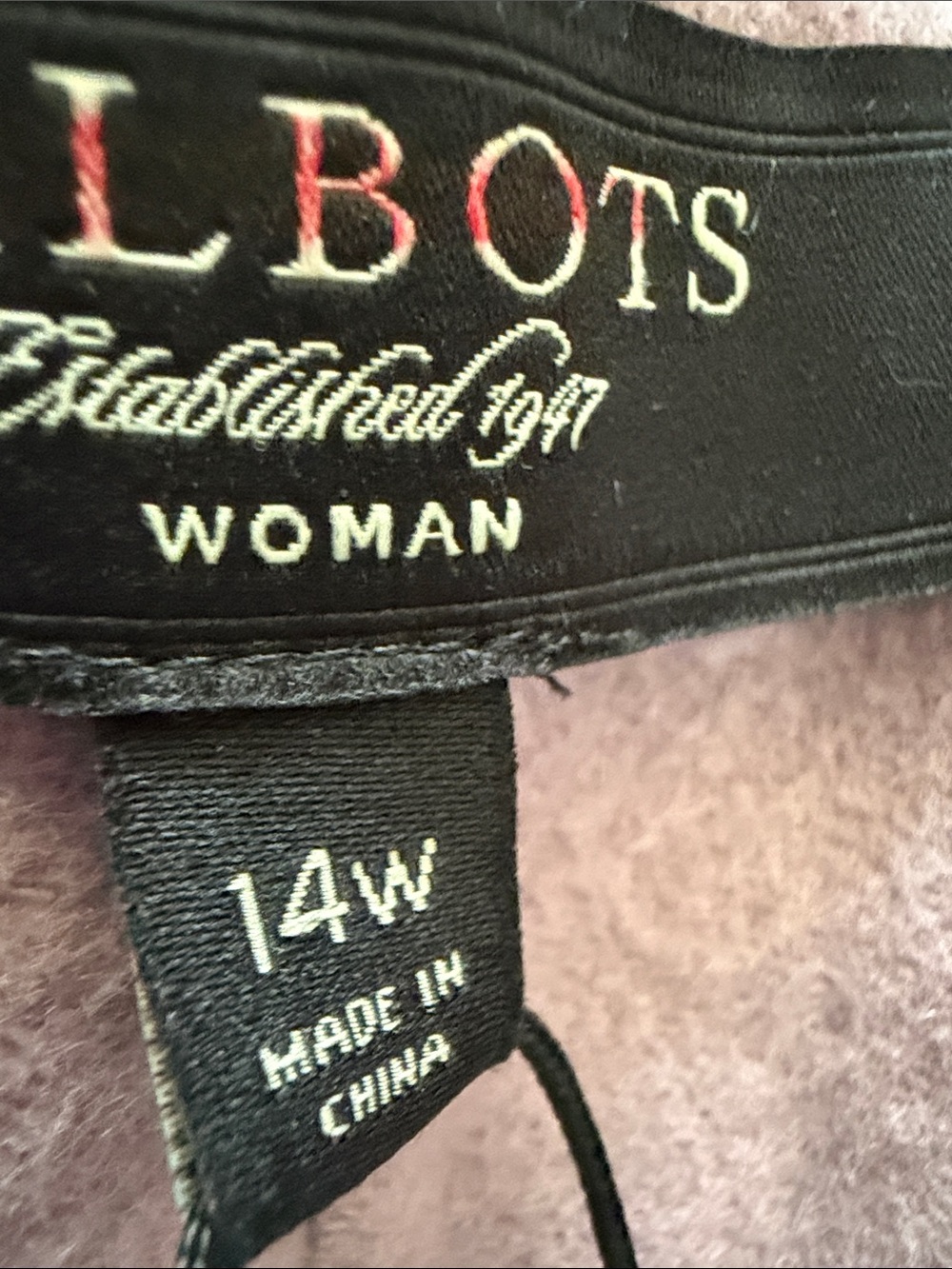 Talbots Lavender Ruffle-Front Suit Jacket - Picture 9 of 10